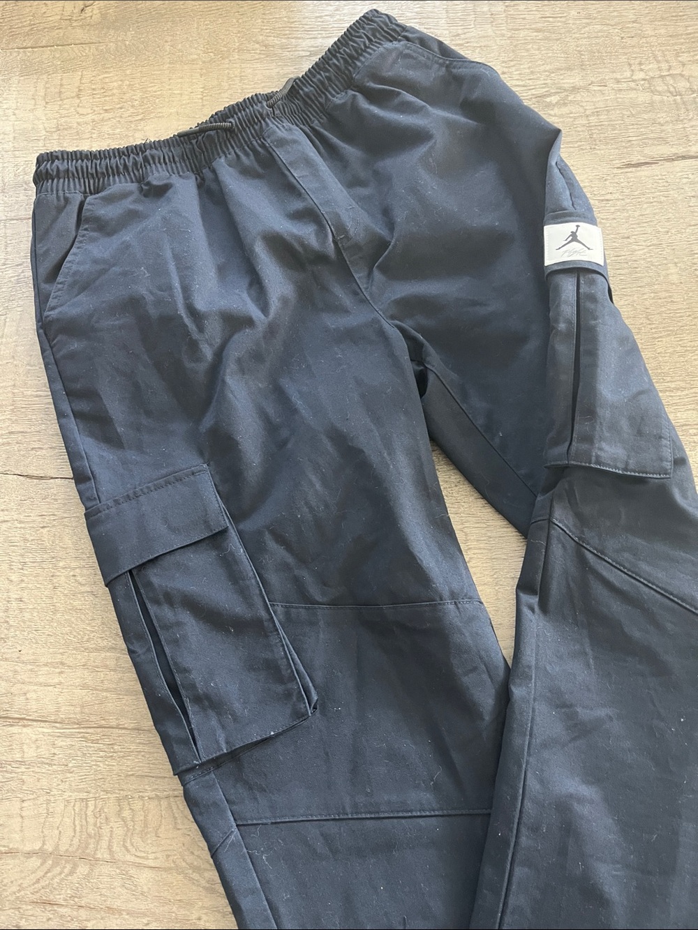 Jordan Black Youth XL Cargo Pants with Logo Patch